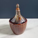 Iridescent ceramic carafe