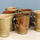 Glazed terracotta orangeade service