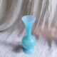 Soliflore vase in light blue opalin glass