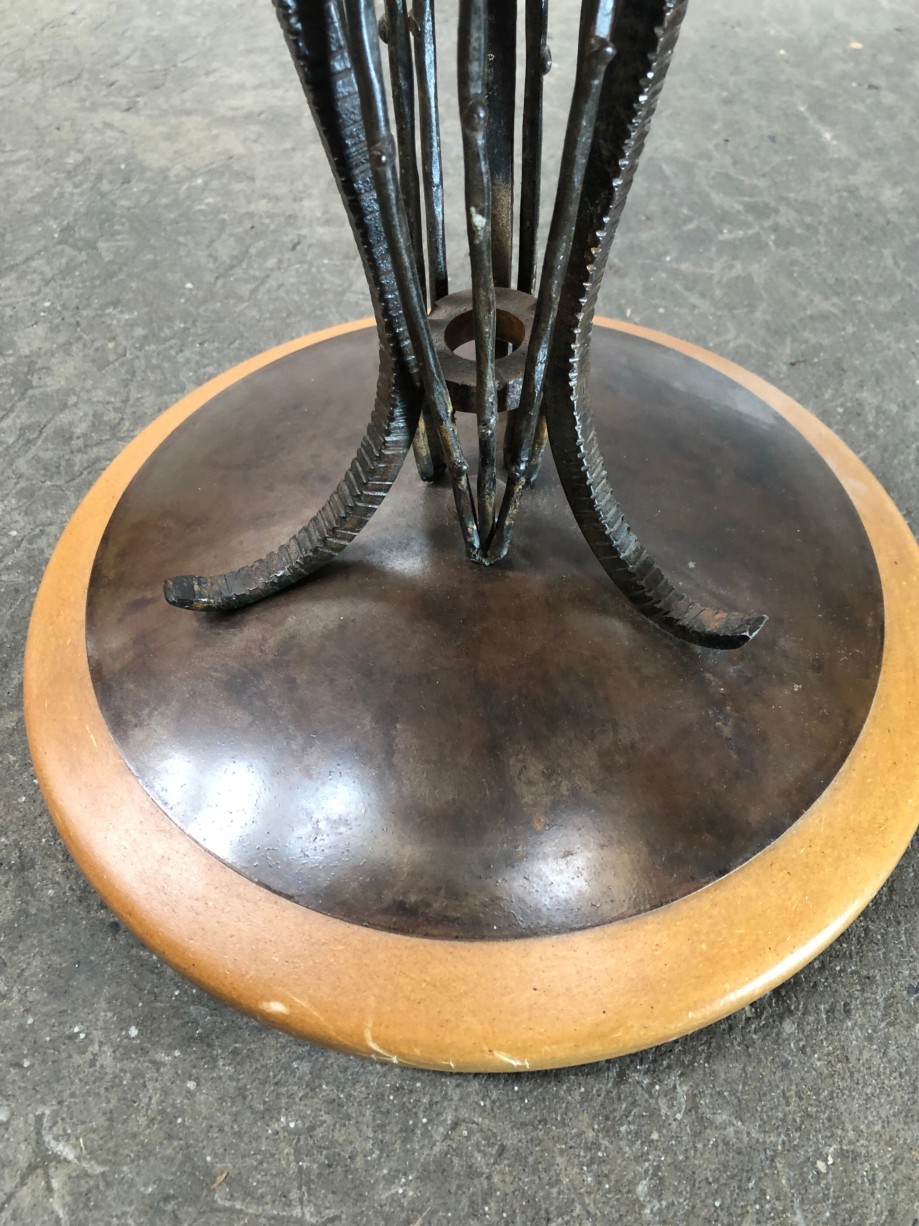 Art deco style pedestal table