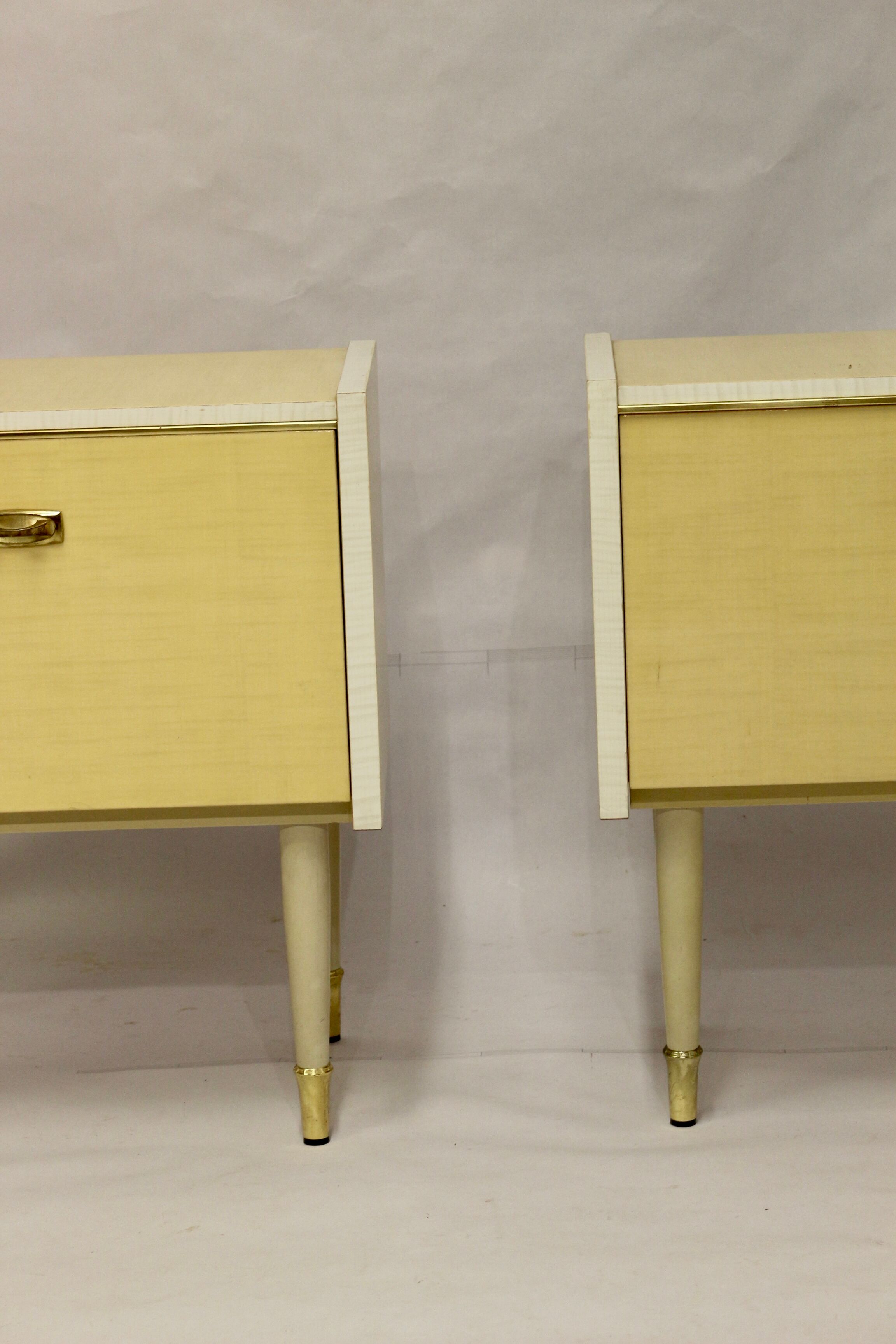 Pair of bedside tables from the middle of the century, 1950s