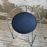 Set of 5 “silver moon” high stools Pascal Mourgue