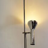 Adjustable chrome floor lamp Hustadt 60s