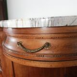 Half-moon shaped serving trolley