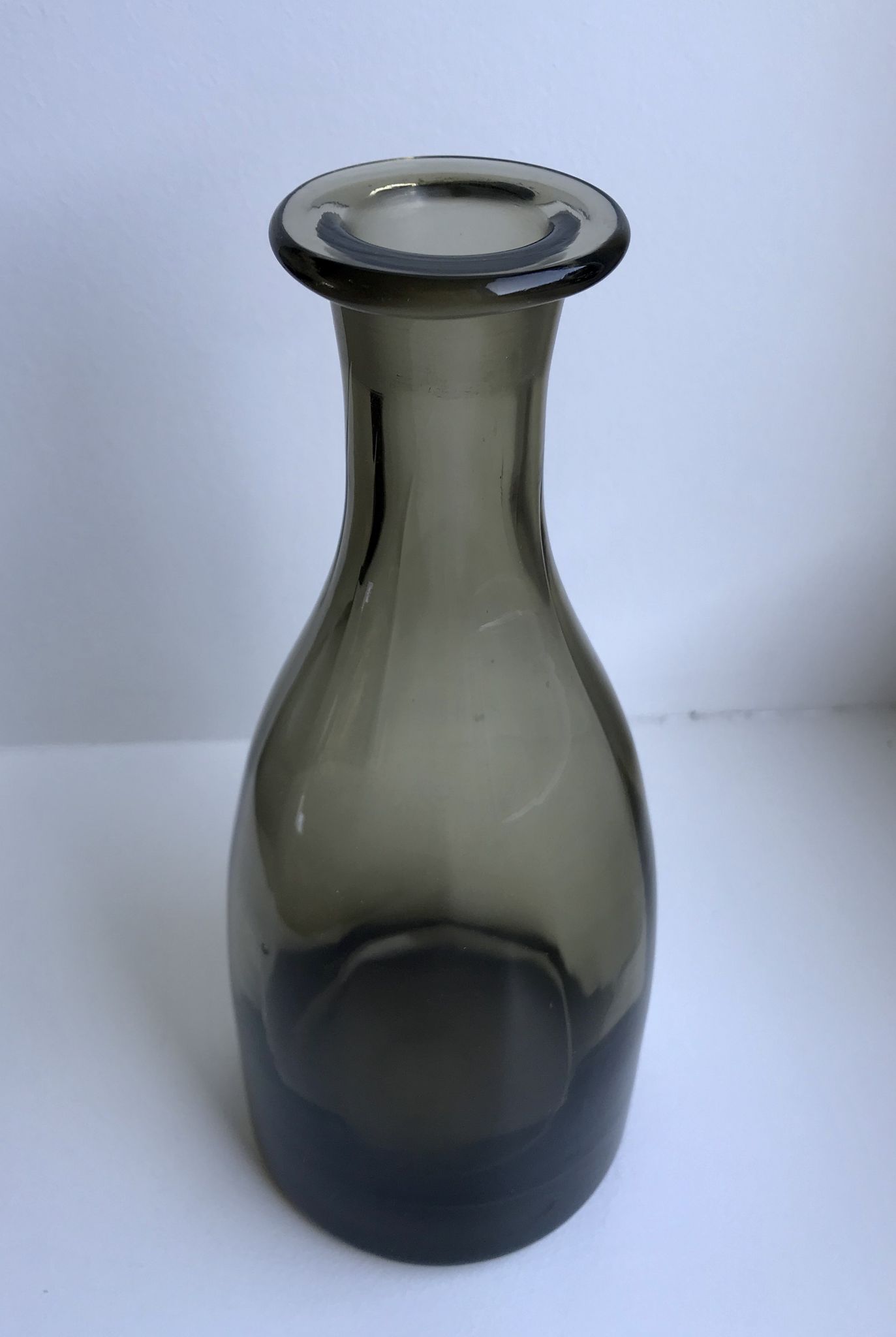 Decanter / pitcher in smoked glass 60s