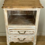 Old solid wood sideboard, restyled and chalk-washed