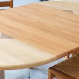 Mid-century massive extendable designer table