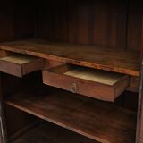 Large French antique carved bridal Armoire in Louis XVI style, 1850