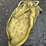 Art Nouveau bronze catchall