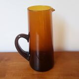 Carafe blown glass and its 8 glasses