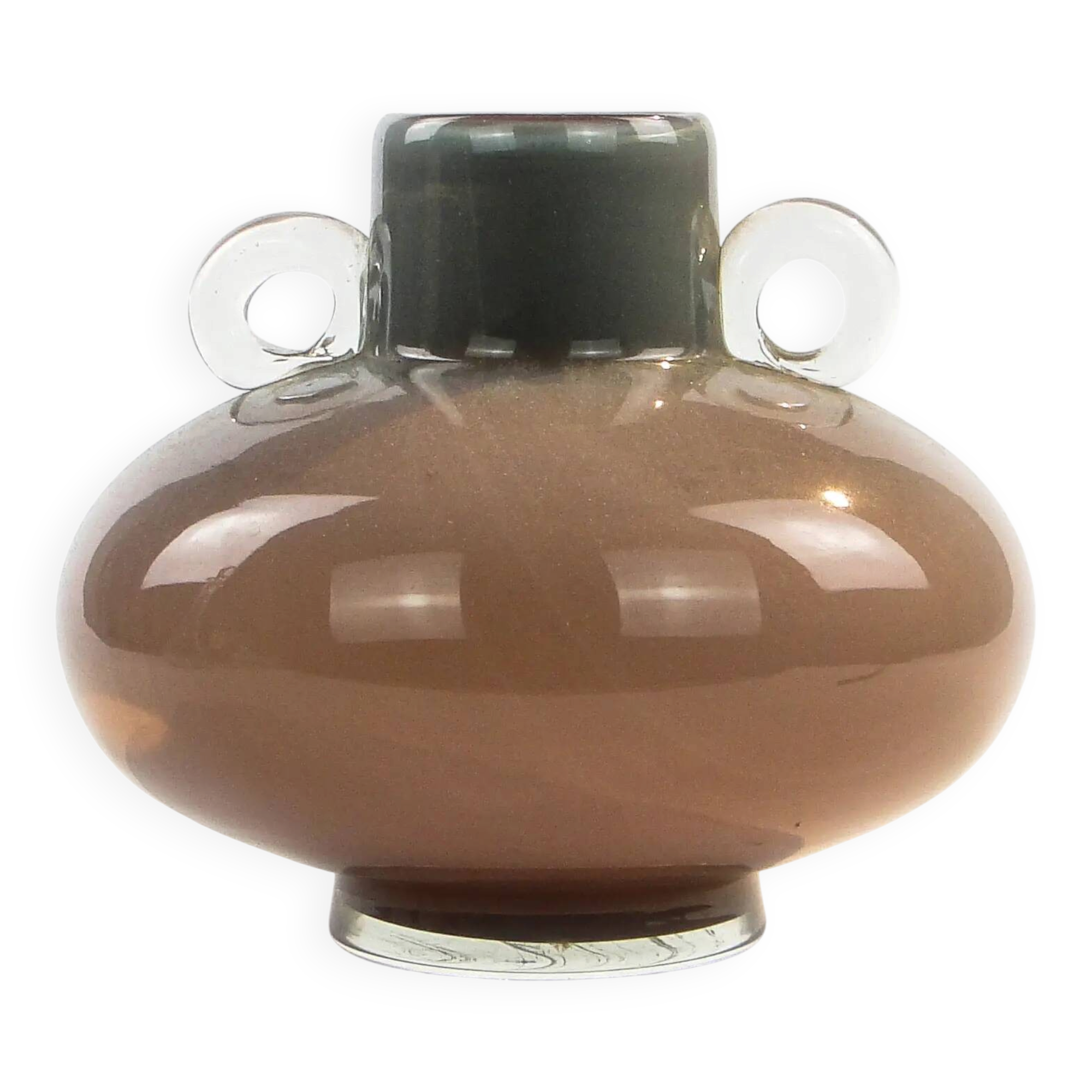 Vase, mid-century modern, glass, Poland, 1970s