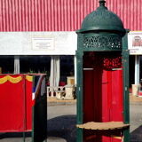 Public edicule made in sets for a former theater of Franche Comté