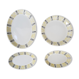 Lot of 4 dishes from the 1950s
