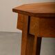 Table d'appoint octogonale en chêne de l'École de La Haye Art Déco architecturale