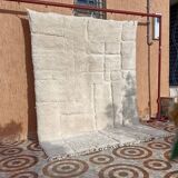 hand-knotted Moroccan apis - Beni ourain rug - all-wool Berber rug