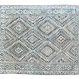 Marine kilim carpet 192 x 154 cm