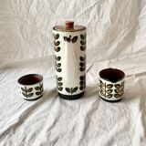 Boch Rambouillet - 1 coffee maker (25 cm), 1 milk jug, 1 sugar bowl and 2 cups - 1960