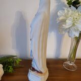 Religious Statuette of the Virgin Mary in Biscuit Porcelain