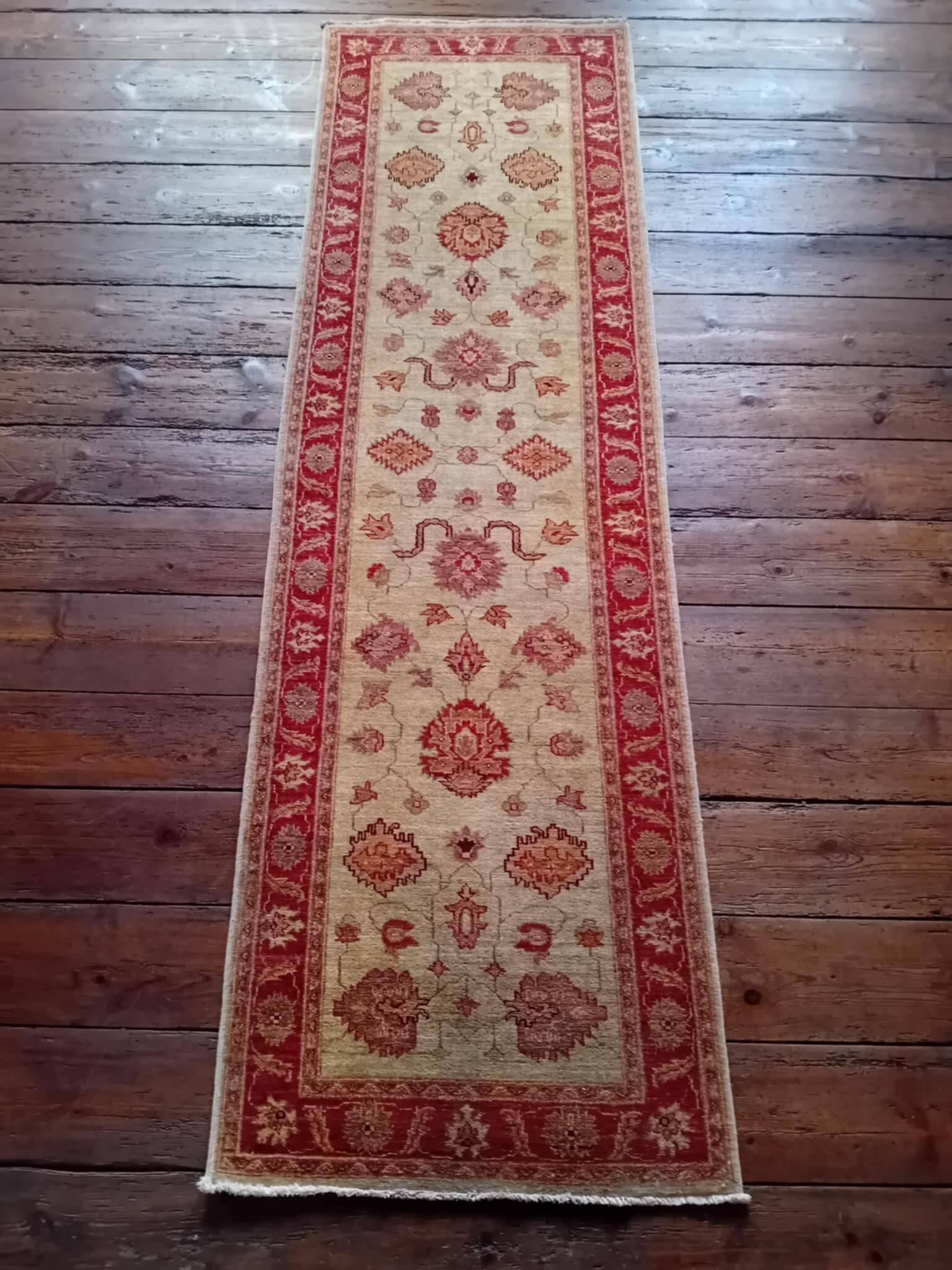 Pakistani Farahan Handmade Runner Rug 270x80cm