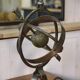 Neoclassical astrolabe lamp by Jean-Pierre Ryckaert 1960s
