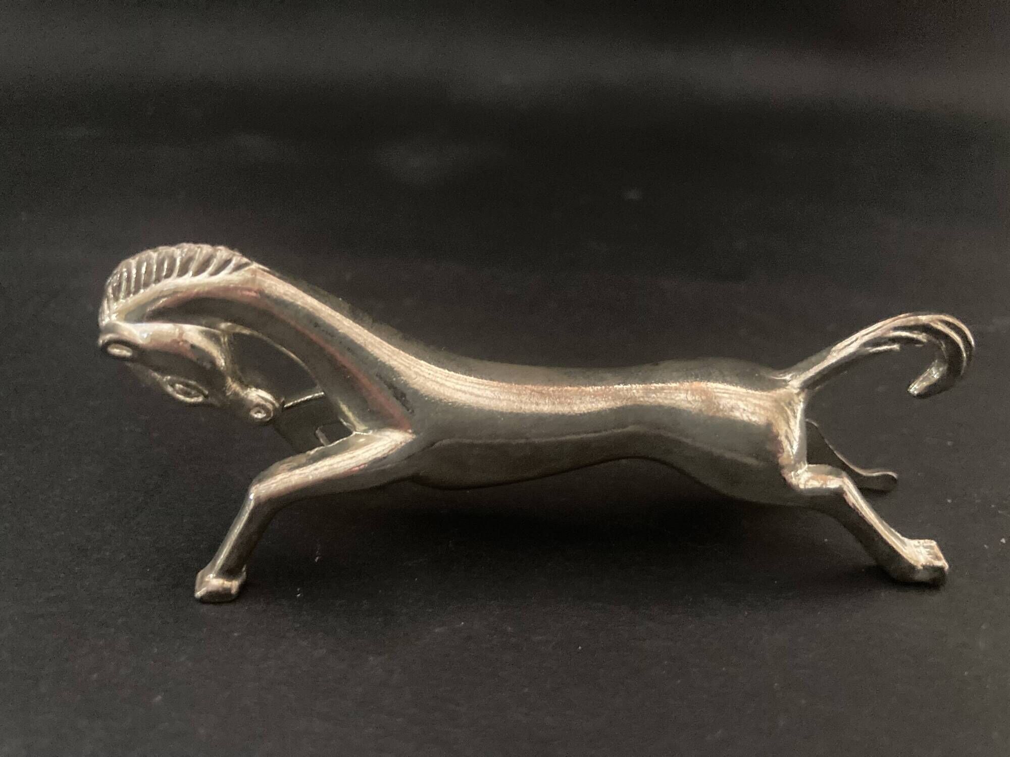 Vintage Rearing Horse Knife Rests – Set of 6 – Silver Plated Metal – Ar Style