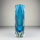 Blue Sommerso vase in Murano glass, 1970s