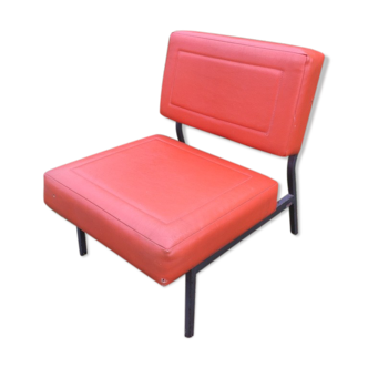 Henri Julien 70s orange chair