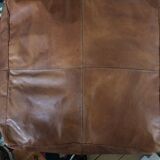 Leather pouf