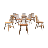 Série de 8 chaises 1960