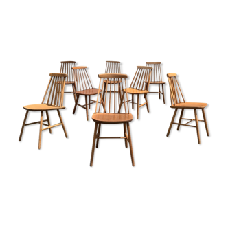 Series of 8 chairs 1960