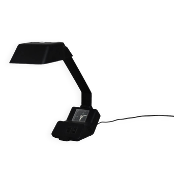 Postmodern vintage Polish desk lamp with clock Type 27.B.101 by Wojciech Dybek for Polamp