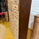 Large antique workshop cabinet with 44 drawers – patinated wood