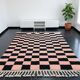 Authentic handwoven natural wool rug size 2/3 m