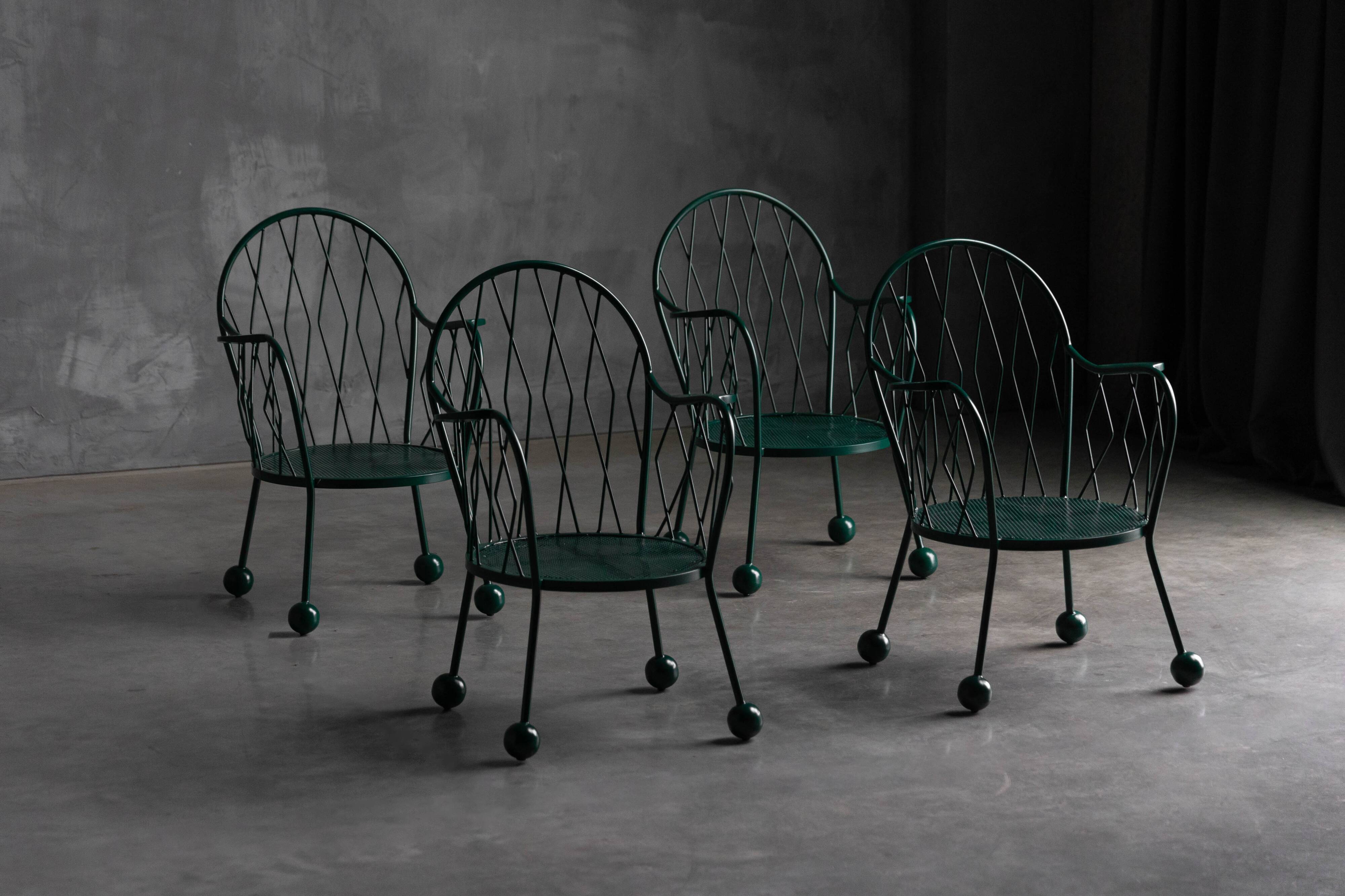 Sculptural Garden Armchairs, France, 1950s