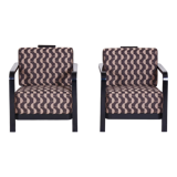 Paire de fauteuils art déco par Josef Chochol Tchéquie années 1920