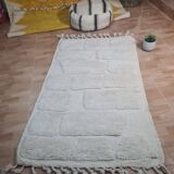 Handmade wool Berber rug 150 X 100 CM