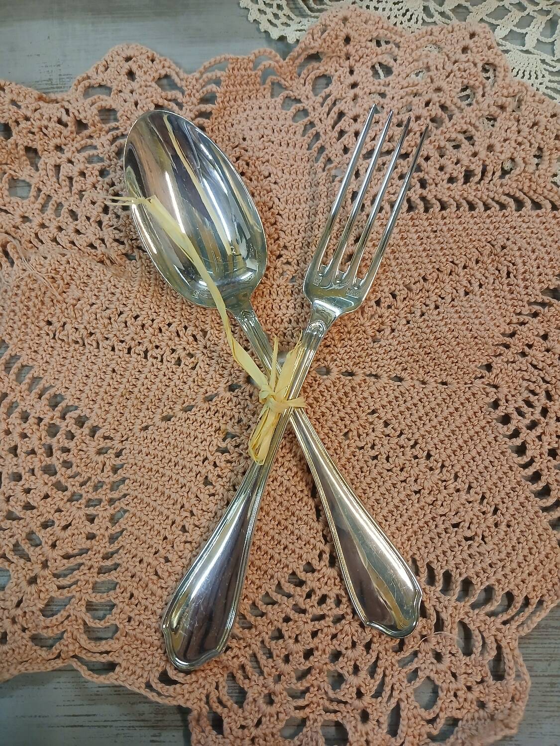5 pairs of silver-plated cutlery
