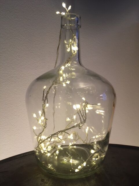 Transparent demijohn, of volume 2l