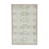 Turkish hand-knotted 1970s beige carpet 172 cm x 270 cm