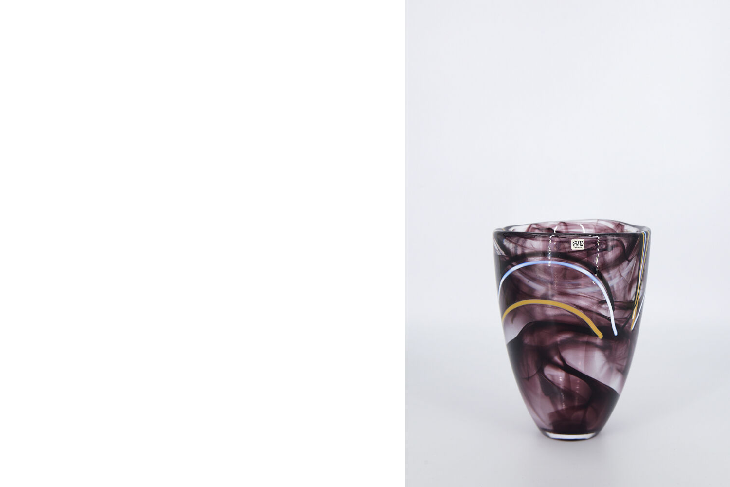 Vase by Anna Ehrner for Kosta Boda, 1980s