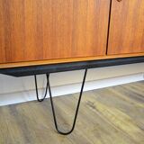 Scandinavian sideboard Fristho teak and metal