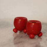 Pair of small Dala candle holder