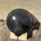 Three industrial suspensions in black and white enamelled sheet metal large format