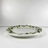 Round earthenware dish "olive", Deruta, Tiriduzzi, Italy