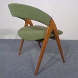 Beech chair in green, 1960s