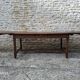 Extendable oak farmhouse table