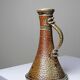 Vintage candlestick or soliflore in glazed stoneware signed Le Don.