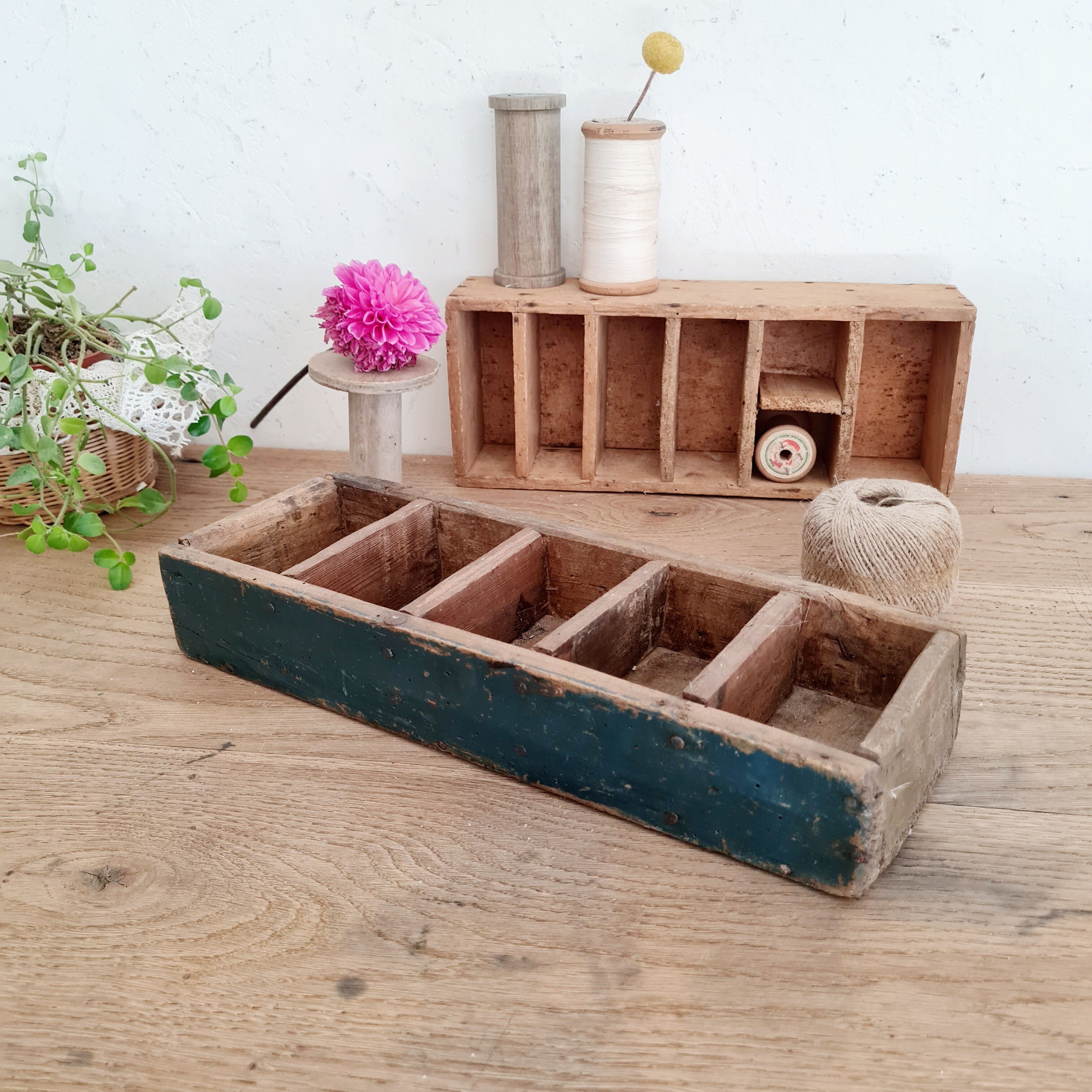 Casier de métier - boîte en bois compartimentée