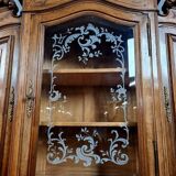 Louis XV Rocaille style two-part buffet in solid walnut circa 1880