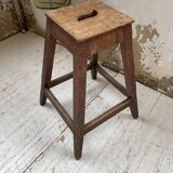High oak workshop stool